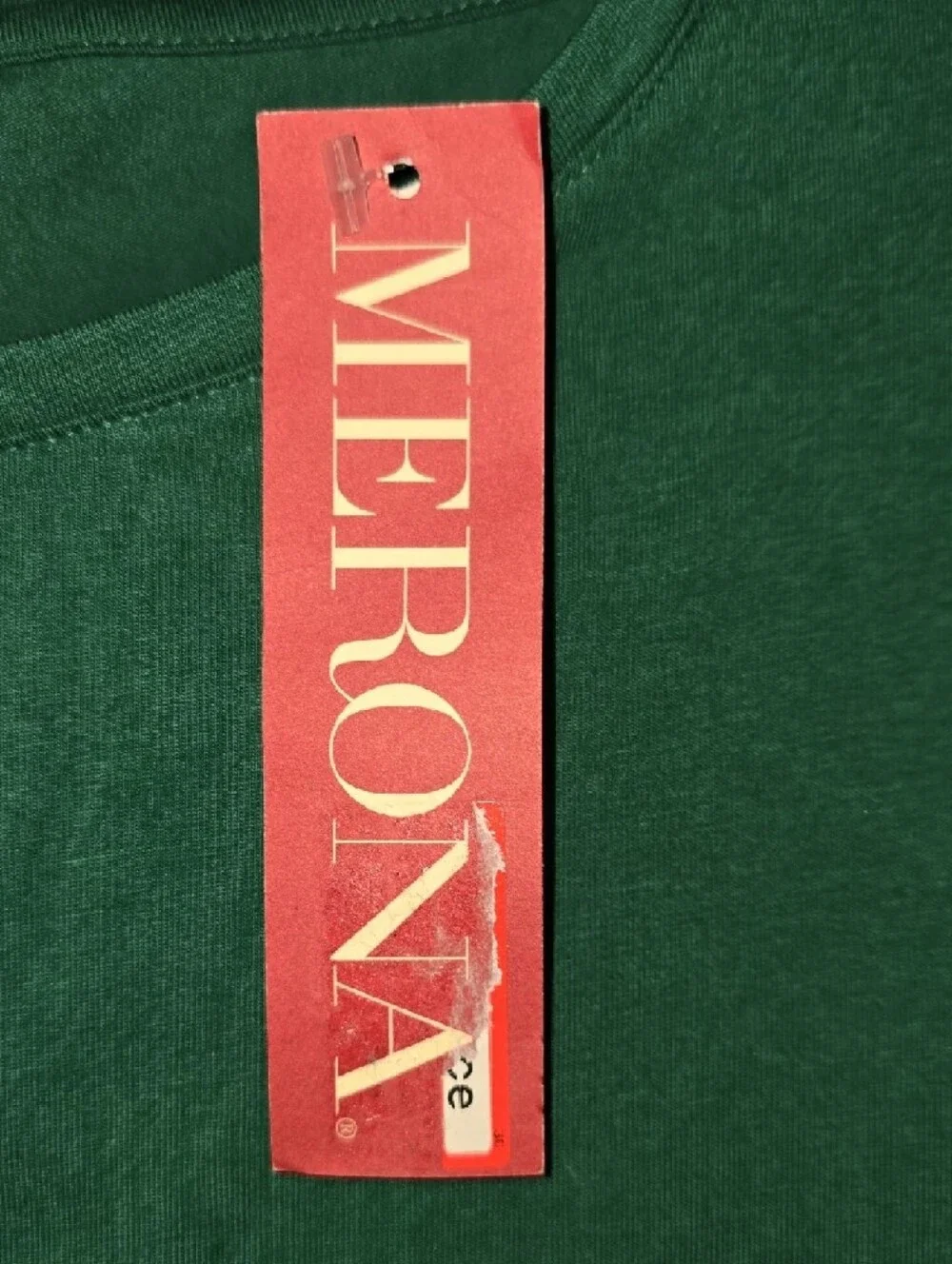 Merona Forest Green‎ Long Sleeve Tee with White Graphic